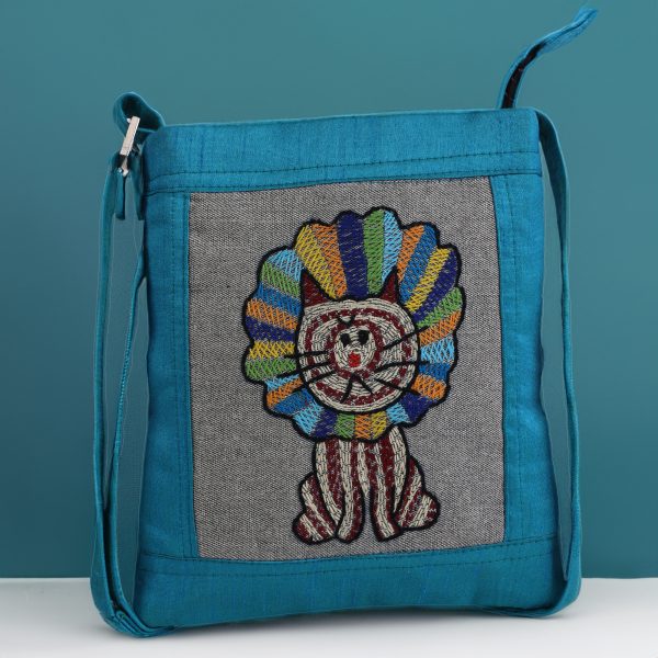 Hand-Embroidered Sling Bag