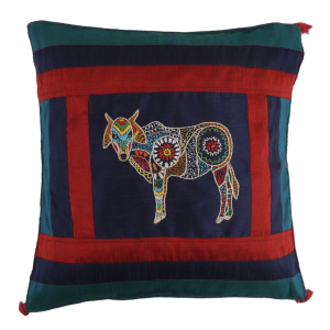 Indha Embroidered Cushion Covers Cow embroidery