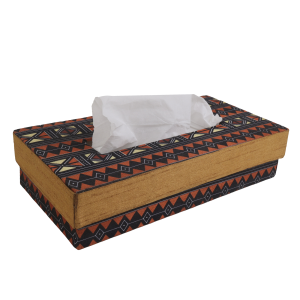 Indha Handcrafted Tissue Box Geometric-Print (3)