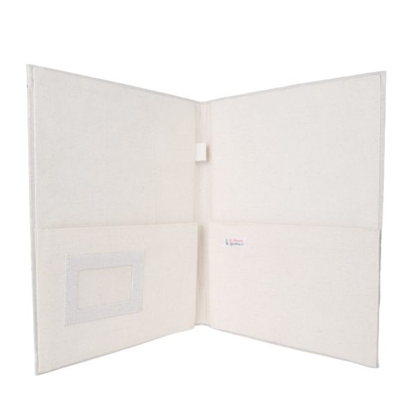 Professional Cotton Document Holder (from inside)