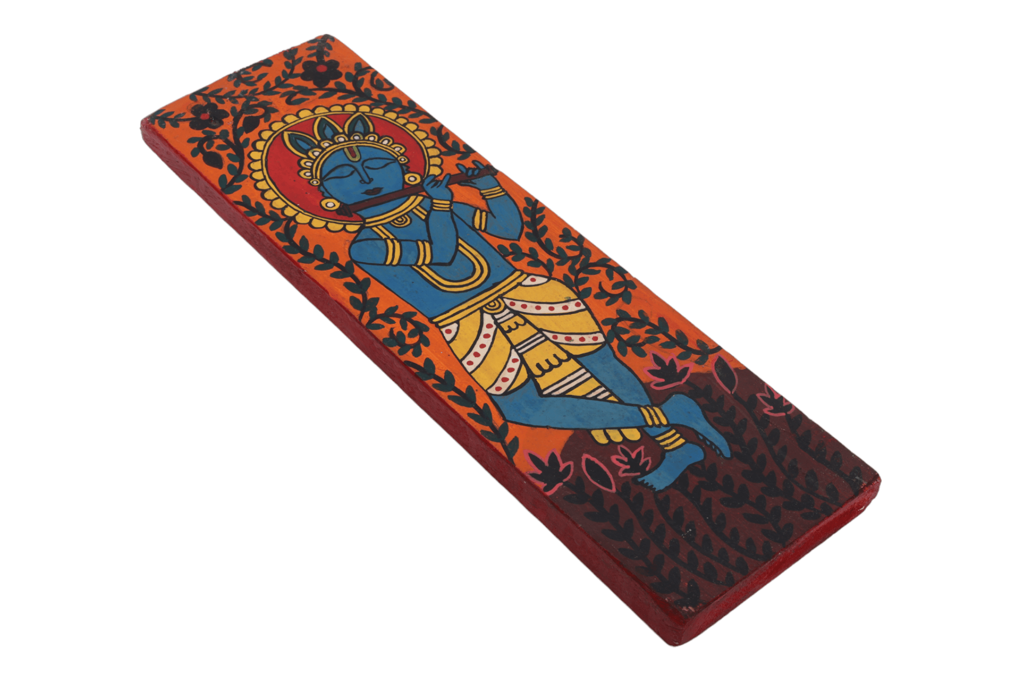 INDHA Lord Krishna Hand Painted Wall Hanging