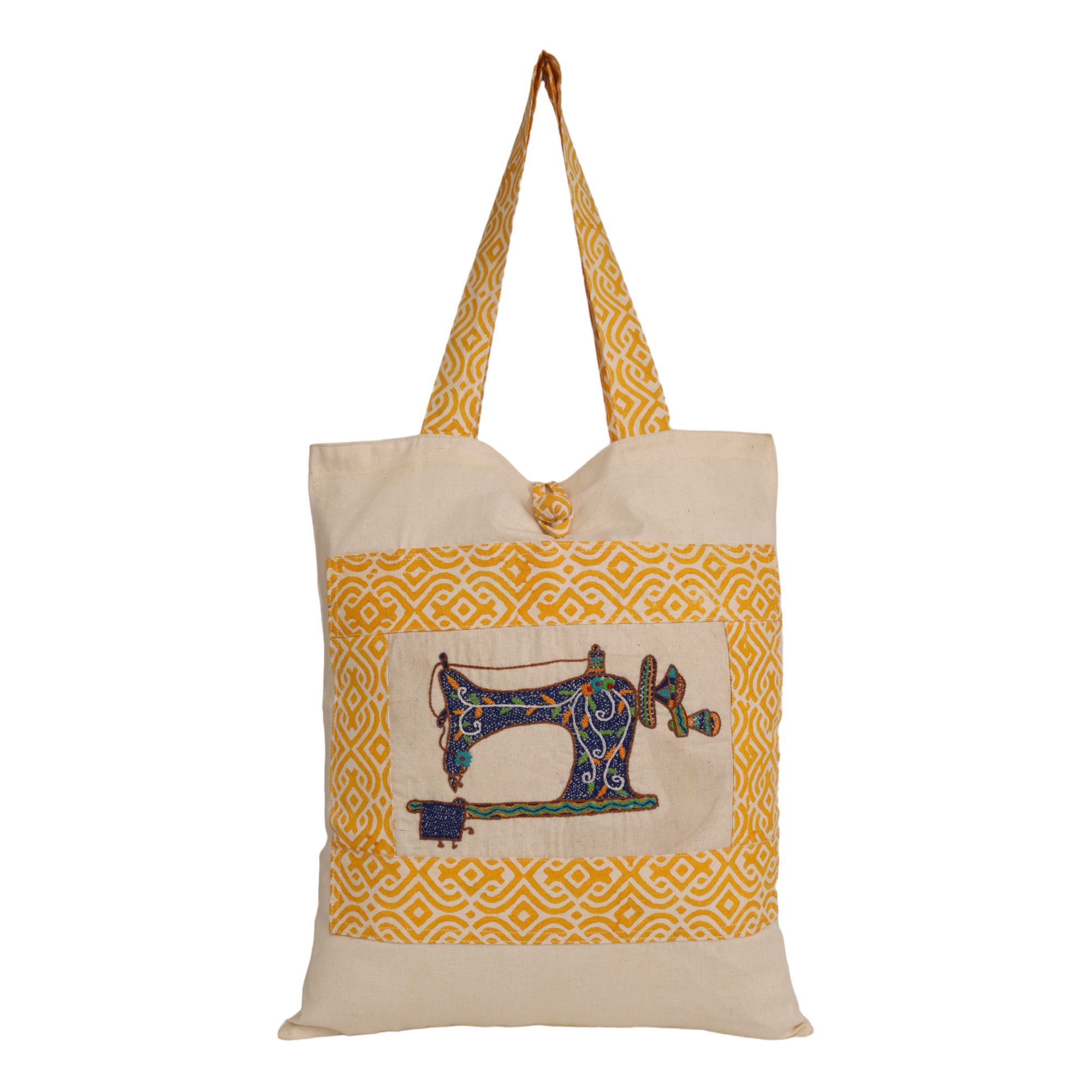 Shop INDHA Cotton Tote Bag Stitchmate Embroidery