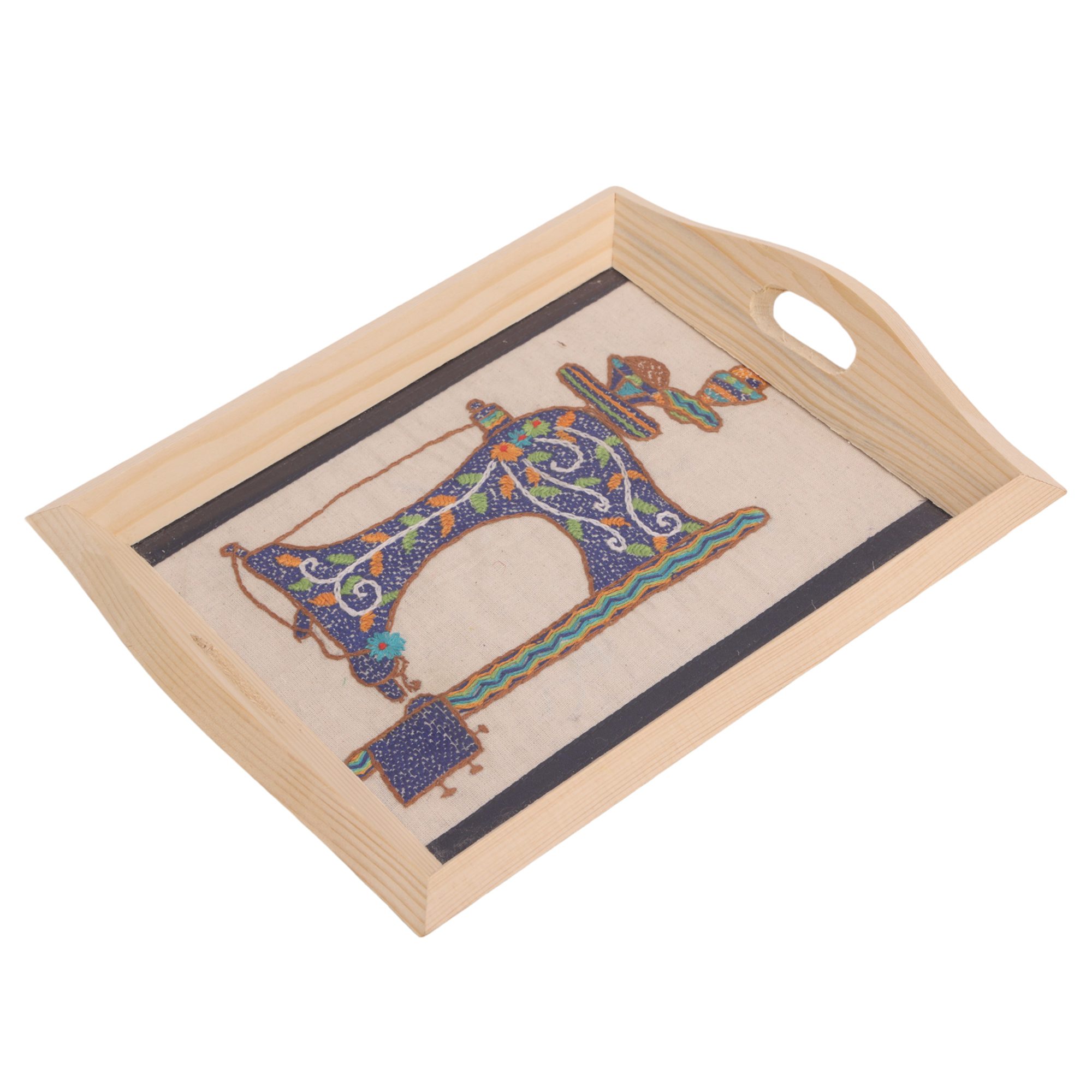 Handmade Wooden Tray Sewing Machine| Buy at Discounted Price