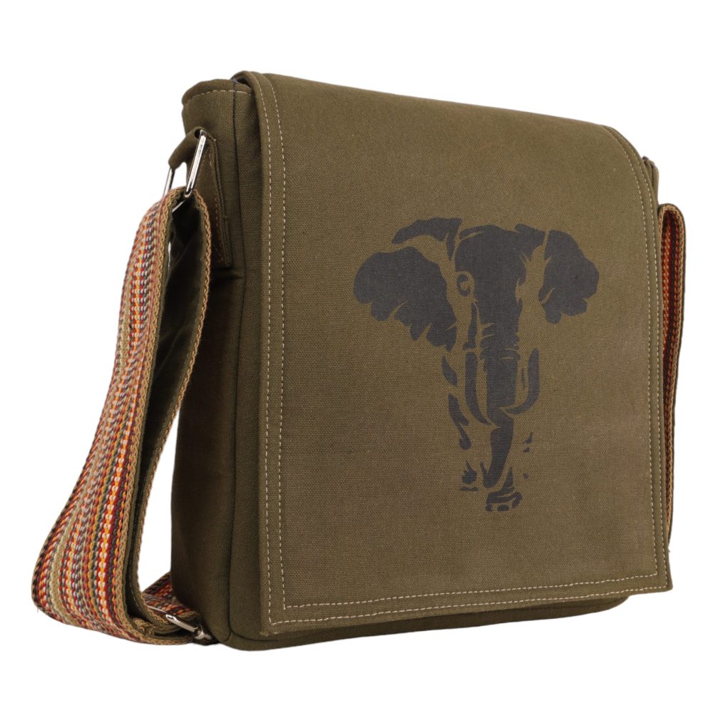 Men's Sling Bag Elephant Print