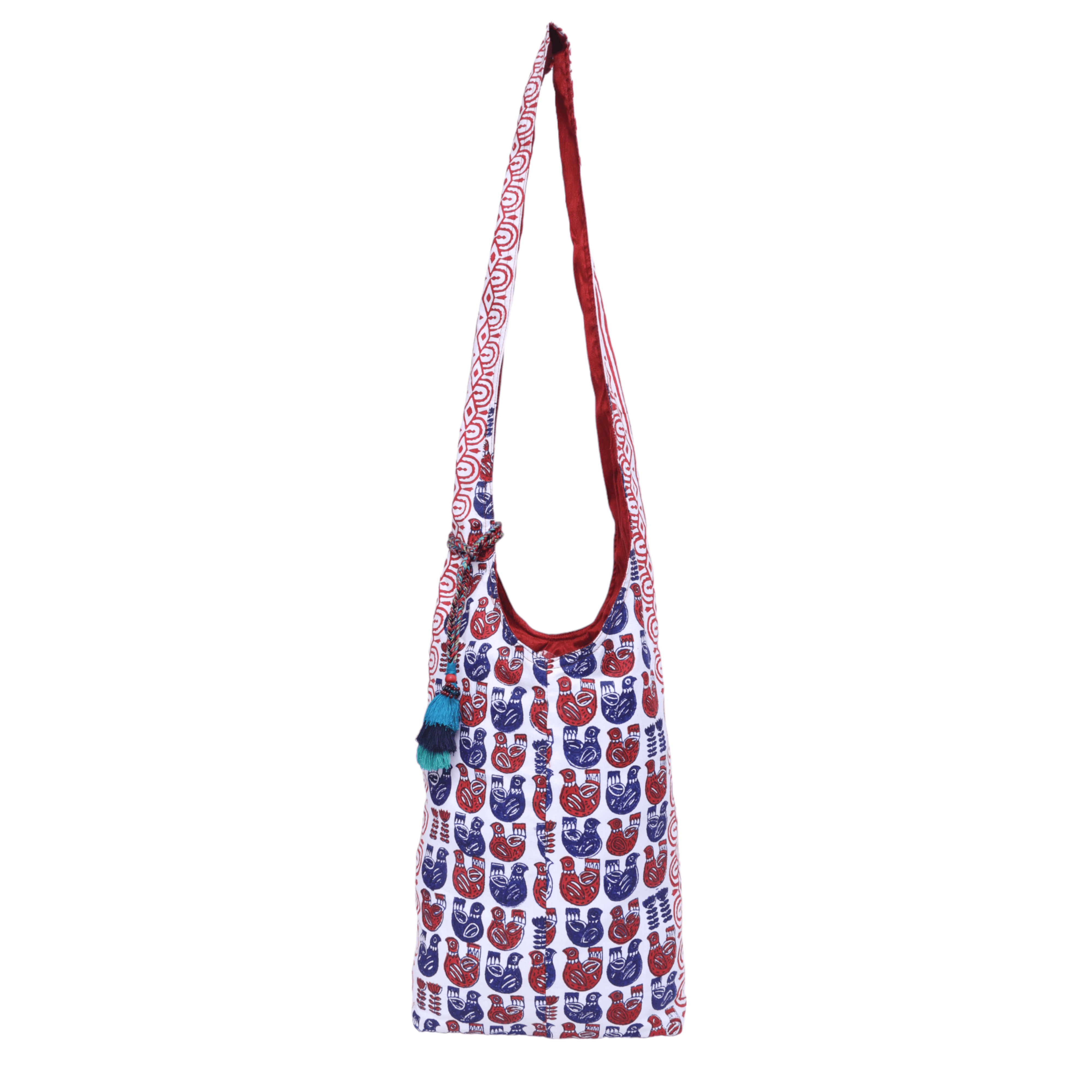 Indha Hand Block Printed Cotton Jhola Bag