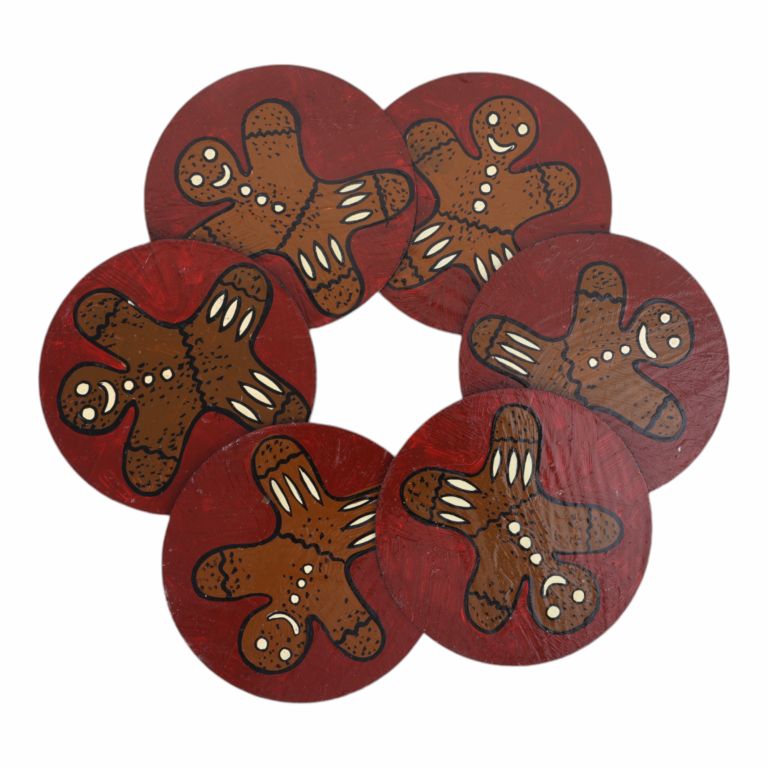 Indha Hand Painted Coaster for Living Room Decor