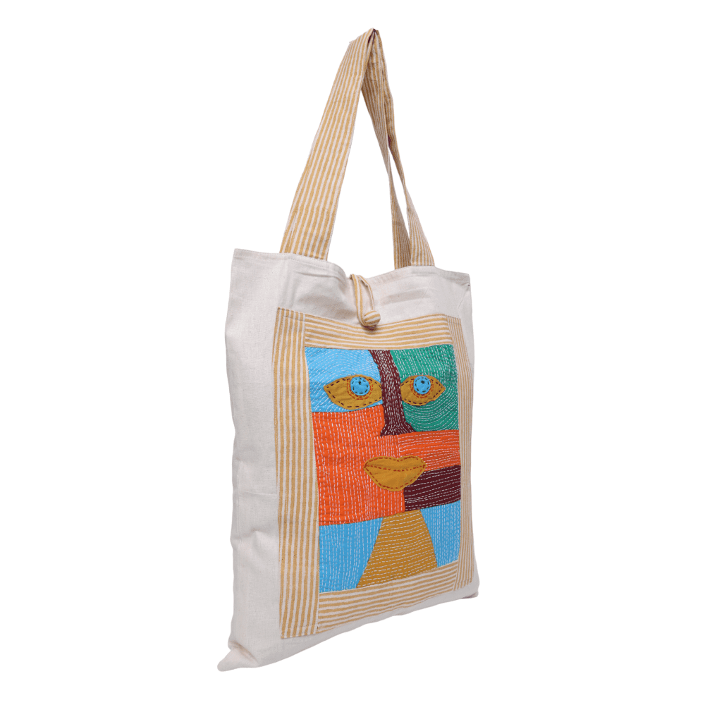 Hand Embroidered Travel Bag with comfortable strap.